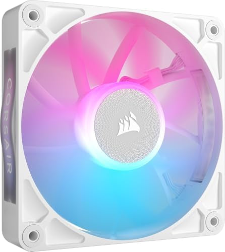 Corsair iCUE LINK RX120 RGB 120mm PWM Fan – Bearing Kupole Magnetike – Njësi e Vetme – e Bardhë