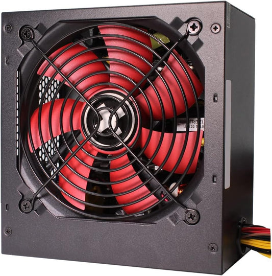Xilence XP600R6 – Furnizues energjie për PC, 600 W fuqi, formati ATX, ngjyrë e kuqe/zezë