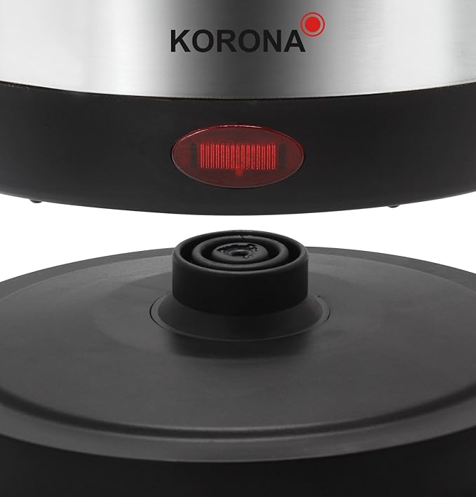 Çajnik Korona 20303 Ngjyra: Inoks – E zezë 2000w Bazë rrotulluese 360°