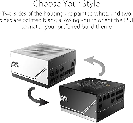 Furnizues Rryme ASUS Prime 850W Gold – Modular i Plotë, ATX 3.0, Çertifikim 80+ Gold, Mbajtës me Dy Kuleç, Dy Ngjyresh.