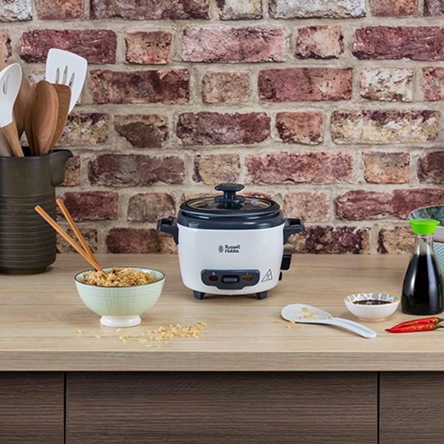 Russell Hobbs Tenxhere Mini për Oriz, ideal edhe për perime/peshk, përfshin lugë dhe matës uji, me Enë të Brendshme Jo-Ngjitëse dhe Funksion Mbajtjeje në Ngrohtësi