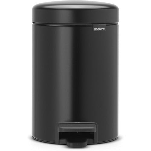 BRABANTIA Kosh plehrash me pedale, i zi, 3 L
