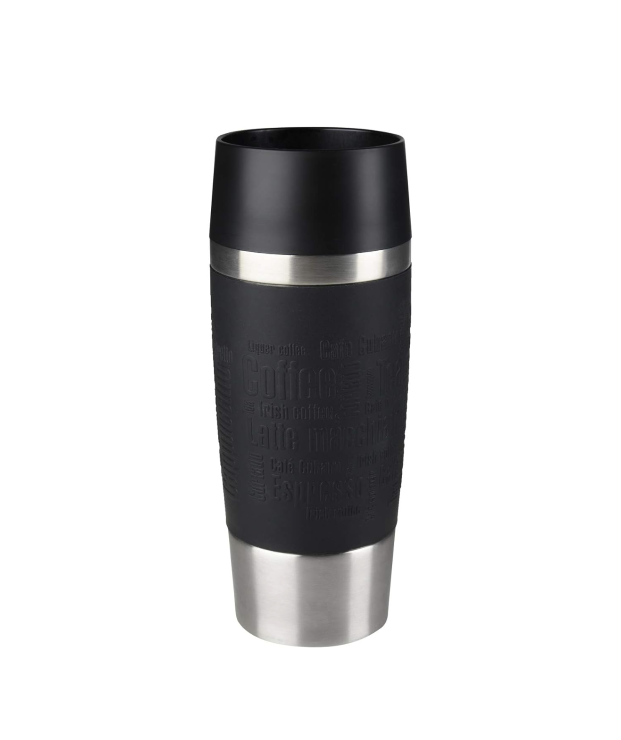 Emsa shishe termo “Termos udhetimi” 12.2 fl.oz (360 ml) në ngjyrë të zezë.