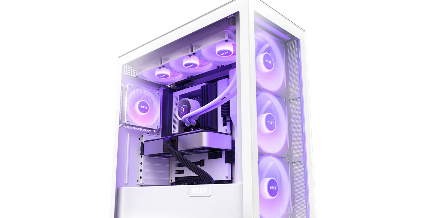 NZXT Kraken 360 RGB – Ftohës Lëngu AIO për CPU 360mm – Ekran LCD Katërkëndësh 1.54” të Personalizueshëm për Imazhe dhe Matjet e Performancës – Pompe me Performancë të Lartë – 3 Ventilatorë F120 RGB Core – Ngjyrë e Bardhë.