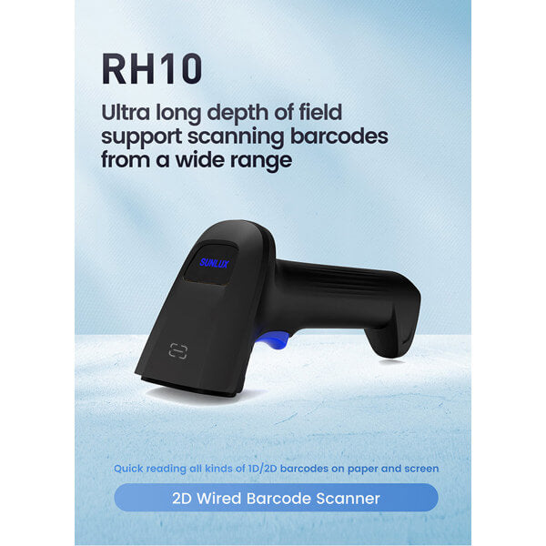 Sunlux RH10 USB – Lexues Barkodesh Profesional 1D/2D me Kamerë dhe Dritë Ndriçuese