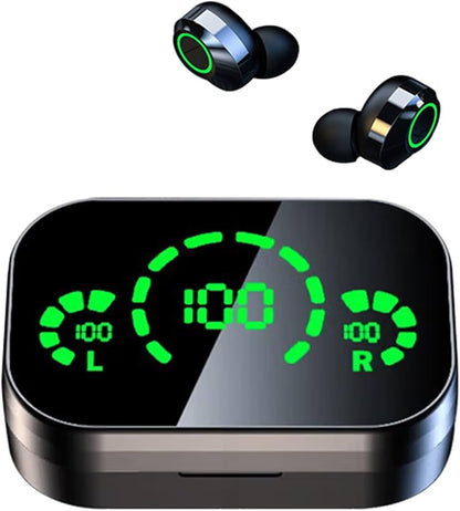 Kufje wireless (pa kabllo) me kohë të gjatë përdorimi, me kontroll me prekje, Bluetooth YD03, kuti karikimi me LED, Bluetooth 5.3 me mikrofon të integruar, të përshtatshme për sport, punë dhe udhëtime