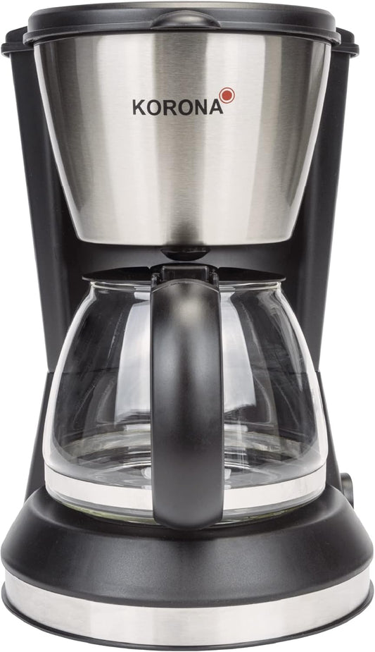 Makineri Kafeje Korona 12304 – Për 5 Filxhanë, 0.7L, Me Filter të Përhershëm, Dizajn Kompakt, E Përshtatshme për Familje të Vogla, Me Pjesë Inoksi