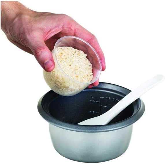 Russell Hobbs Tenxhere Mini për Oriz, ideal edhe për perime/peshk, përfshin lugë dhe matës uji, me Enë të Brendshme Jo-Ngjitëse dhe Funksion Mbajtjeje në Ngrohtësi