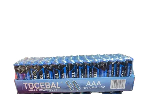 Bateri Toceba Super Heavy Duty AAA 1.5V – 60 Copë