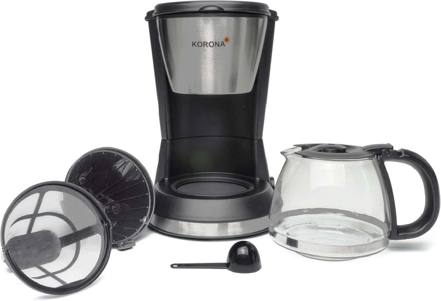 Makineri Kafeje Korona 12304 – Për 5 Filxhanë, 0.7L, Me Filter të Përhershëm, Dizajn Kompakt, E Përshtatshme për Familje të Vogla, Me Pjesë Inoksi