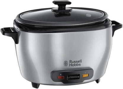 Russell Hobbs Maxicook – Gatuese Orizi për Familje (5L, 14 Pjesë, 1000W) | Përfshin Lugë dhe Kapak | Funksion Automatik Ndalesë dhe Mbajtje të Ngrohtë | Ideal edhe për Perime, Peshk dhe më shumë | Tenxhere Jo-ngjitëse