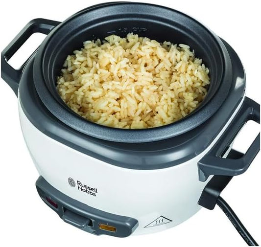 Russell Hobbs Tenxhere Mini për Oriz, ideal edhe për perime/peshk, përfshin lugë dhe matës uji, me Enë të Brendshme Jo-Ngjitëse dhe Funksion Mbajtjeje në Ngrohtësi