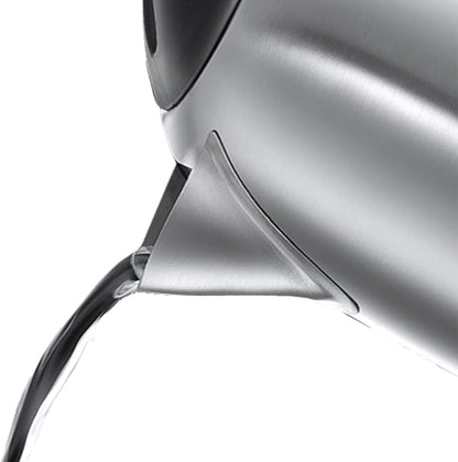 Çajnik Elektrik Russell Hobbs me Çelik të Lëmuar dhe Ngjyrë të Zezë, 1.7L, Pa Tel, Me Dorezë të Zezë | Zierje e Shpejtë 3KW | Filtër Kundër Kalçifikimit i Lëvizshëm dhe i Lahet | Kapak i Hiqshëm | Hapur për Derdhje të Përkryer | Modeli 23910