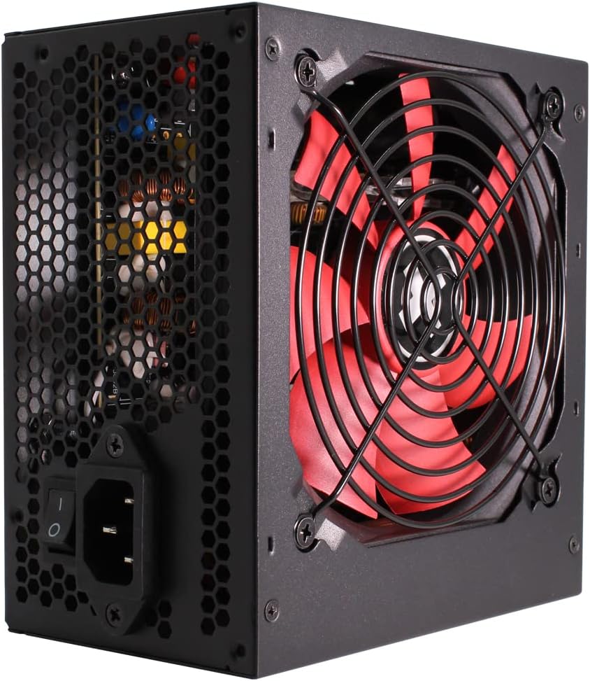 Xilence XP600R6 – Furnizues energjie për PC, 600 W fuqi, formati ATX, ngjyrë e kuqe/zezë