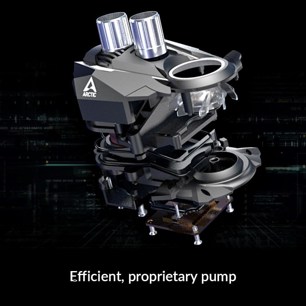 ARCTIC Liquid Freezer II 280 A-RGB – Ftohës me ujë "All-in-One" për procesor, me përputhshmëri të gjerë – Ndriçim A-RGB, pompë efikase me kontroll PWM, shpejtësi ventilatorësh: 200–1900 RPM – I përputhshëm me LGA1700 – Ngjyrë e zezë