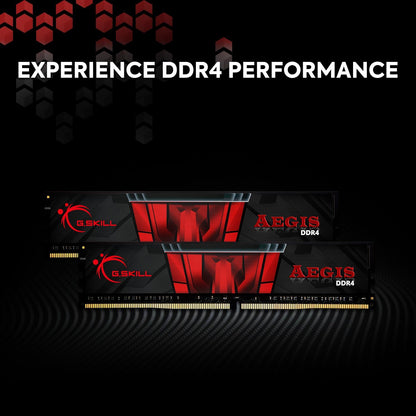 G.SKILL AEGIS Seria DDR4 RAM (XMP) 32GB (2x16GB) 3200MT/s CL16-18-18-38 1.35V Memorie për Kompjuter Desktop Intel/AMD U-DIMM (F4-3200C16D-32GIS)