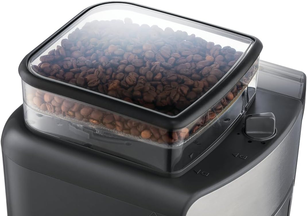 Russell Hobbs Grind & Brew – Makineri Kafeje me Programim, Teknologji WhirlTech për Nxjerrje dhe Shije optimale, me Mulli të Integruar, Kapacitet 10 Filxhanë, Gjel Gjatë 1.25L, Modeli 25610-56