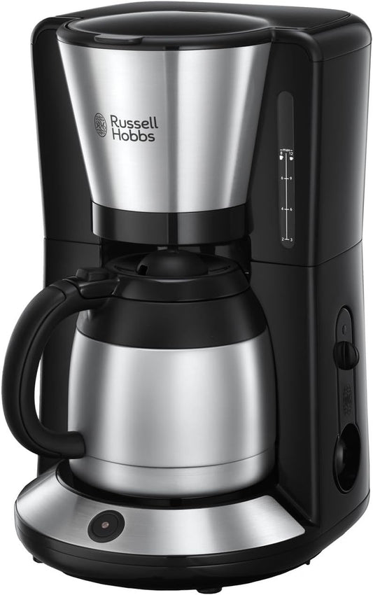 Makineri Kafeje Russell Hobbs Adventure 24020-56 – Me Kana Termike 1.0L, 8 Filxhanë, Teknologji Shpërndarjeje të Barabartë të Ujit, Ndalim Rrjedhjeje, Fikje Automatike, 1100W