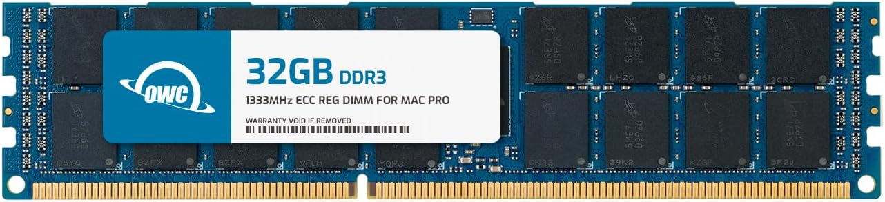 OWC 32GB DDR3-1333MHz ECC DR Memorie (OWC1333D3MPE32G) – Për Server dhe Workstation Profesional, Mac