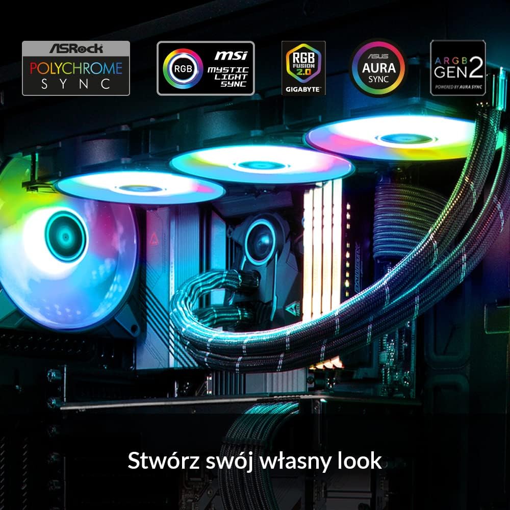 ARCTIC Liquid Freezer II 360 A-RGB – Ftohës Uji AIO për CPU me Ndriçim A-RGB, i Përshtatshëm për Intel & AMD, me Pompë Efikase të Kontrolluar nga PWM