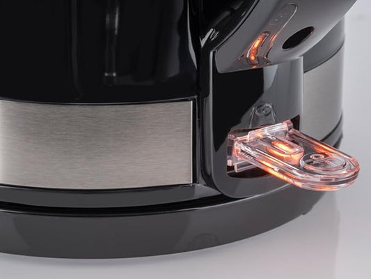 Korona 20232 Çajnik Elektrik, Ngjyrë e Zezë, me Kapacitet 1.7 Litra – Pajisje e Fuqishme me Bazë Rrotulluese 360°, 2200 Watt