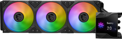 MSI MPG CORELIQUID D360 – Ftohës AIO 360mm me Lëng për Procesor – Me Ekran LCD të Personalizueshëm dhe Ndriçim ARGB