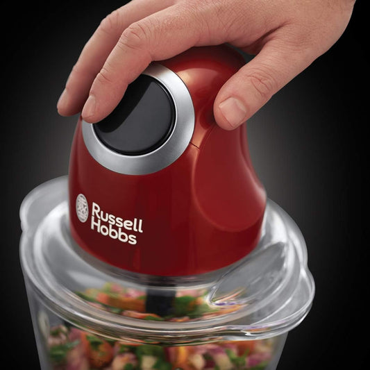 Grirëse Elektrike  Russell Hobbs Desire Red – Me Enë Qelqi dhe Kapak Ruajtjeje (500 ml)