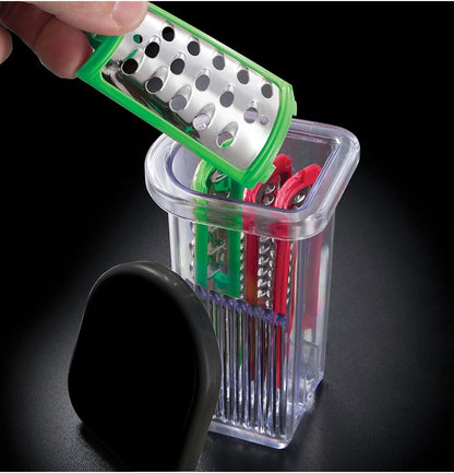 Russell Hobbs Desire Slice & Go – Grirës dhe Prerës Elektrik 2-në-1, Me 3 Aksesorë Inoksi, Ngjyrë e Kuqe, 22280-56