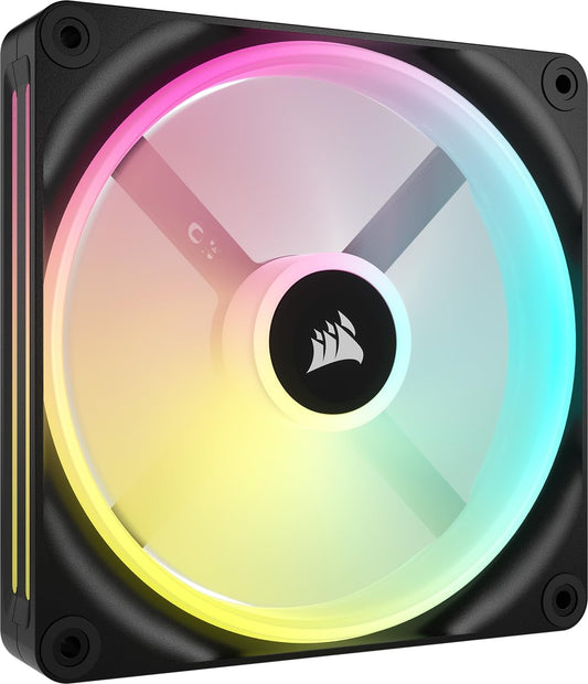 Corsair iCUE Link QX140 RGB – Ftohës Fan 140mm me Kupolë Magnetike dhe Ndriçim RGB – E Zezë