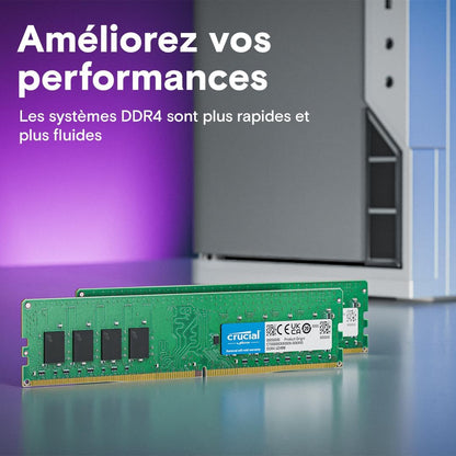 Crucial 32GB DDR4 RAM Kit (2x16GB) – 3200MHz CL22 – RAM Memorie me performance te larte për kompjuter