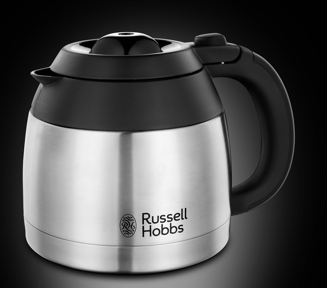 Makineri Kafeje Russell Hobbs Adventure 24020-56 – Me Kana Termike 1.0L, 8 Filxhanë, Teknologji Shpërndarjeje të Barabartë të Ujit, Ndalim Rrjedhjeje, Fikje Automatike, 1100W