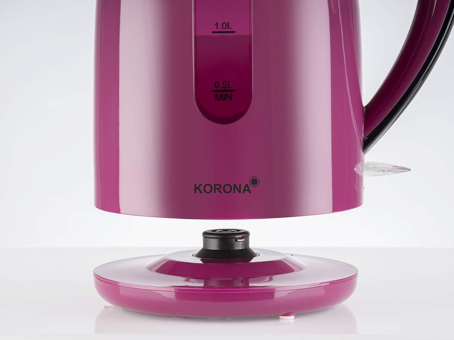 Korona 20134 Çajnik elektrik | Kapacitet 1.7 litra | Stil retro | Ngjyrë tërheqëse | Fuqi e lartë 2200 Watt | Bazë rrotulluese 360° | Ngjyrë: Berry