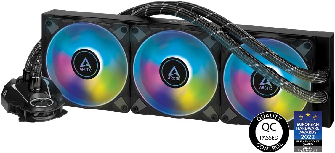 ARCTIC Liquid Freezer II 360 A-RGB – Ftohës Uji AIO për CPU me Ndriçim A-RGB, i Përshtatshëm për Intel & AMD, me Pompë Efikase të Kontrolluar nga PWM
