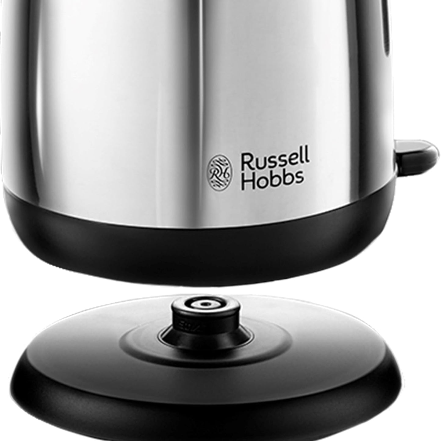 Çajnik Elektrik Russell Hobbs me Çelik të Lëmuar dhe Ngjyrë të Zezë, 1.7L, Pa Tel, Me Dorezë të Zezë | Zierje e Shpejtë 3KW | Filtër Kundër Kalçifikimit i Lëvizshëm dhe i Lahet | Kapak i Hiqshëm | Hapur për Derdhje të Përkryer | Modeli 23910