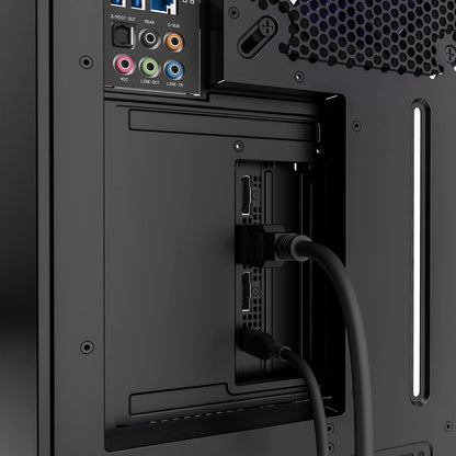 Komplet për montimin vertikal të kartës grafike NZXT – Kabllo PCIe 4.0x16 175 mm – Mbajtëse për GPU – Kllapë prej çeliku të qëndrueshëm – Ngjyrë e zezë