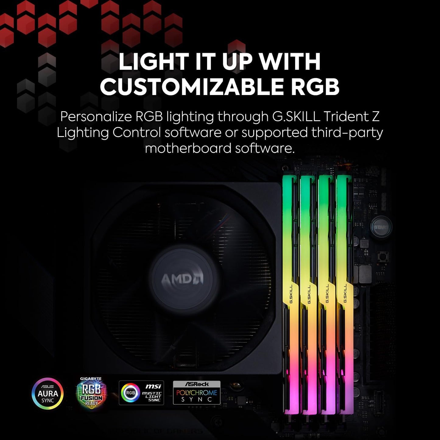 Memorie RAM G.SKILL Trident Z Neo DDR4 (XMP) 32GB (2x16GB) 3600MT/s CL16-19-19-39 1.35V për Kompjuter Desktop Intel/AMD, U-DIMM (F4-3600C16D-32GTZNC)