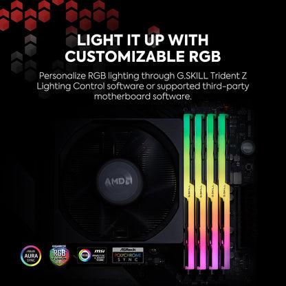 Memorie RAM G.SKILL Trident Z Neo DDR4 (XMP) 32GB (2x16GB) 3600MT/s CL16-19-19-39 1.35V për Kompjuter Desktop Intel/AMD, U-DIMM (F4-3600C16D-32GTZNC)