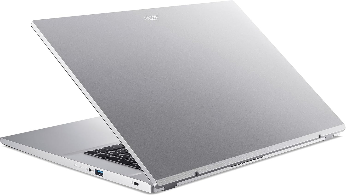 Acer Aspire 3 (A317-54-32WN) Laptop 17.3" FHD Ekran IPS, Intel Core i3-1215U, 8 GB RAM, 512 GB SSD, Intel UHD Graphics, Windows 11, Tastierë QWERTZ, Ngjyrë Argjendi