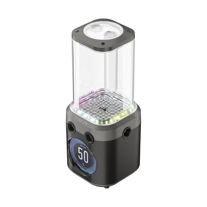 Corsair iCUE LINK XD5 RGB ELITE LCD – Rezervuar dhe pompë D5 PWM me ekran LCD IPS – 22 drita RGB adresabile – Rezervuar najloni 440 ml – Ngjyrë gri – Montim diskret