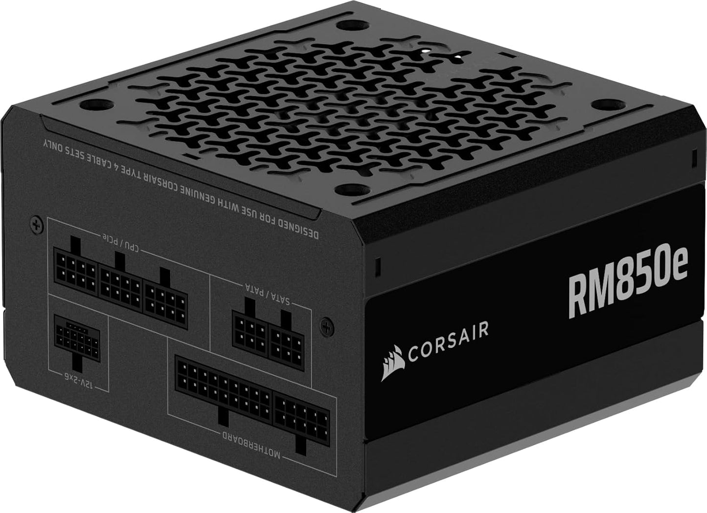 Furnizues Rryme CORSAIR RM850e (2025) – Modular i Plotë, Me Zhurmë të Ulët, ATX 3.1 & PCIe 5.1, Kabllo 12V-2x6, Efikasitet Cybenetics Gold, Kondensatorë të Vlerësuar në 105°C – Ngjyrë e Zezë