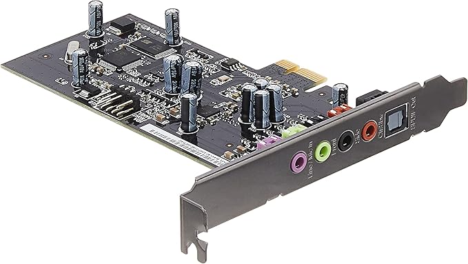 ASUS XONAR SE – Kartë Zëri për Lojëra / Kompjuter Gaming me 5.1 Kanale, 192kHz/24-bit Hi-Res, SNR 116dB, PCIe – E Përshtatshme me Windows 11,Windows 10.