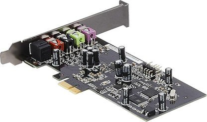 ASUS XONAR SE – Kartë Zëri për Lojëra / Kompjuter Gaming me 5.1 Kanale, 192kHz/24-bit Hi-Res, SNR 116dB, PCIe – E Përshtatshme me Windows 11,Windows 10.