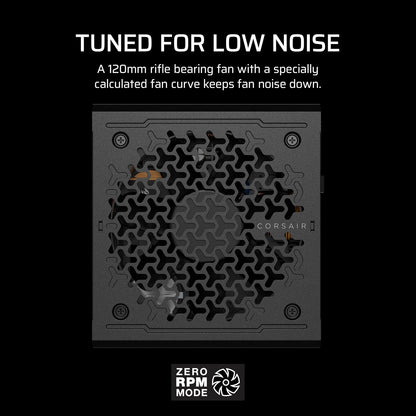 Furnizues Rryme CORSAIR RM850e (2025) – Modular i Plotë, Me Zhurmë të Ulët, ATX 3.1 & PCIe 5.1, Kabllo 12V-2x6, Efikasitet Cybenetics Gold, Kondensatorë të Vlerësuar në 105°C – Ngjyrë e Zezë