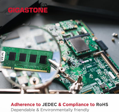 【DDR3 RAM】 Gigastone RAM 8GB DDR3 1600MHz PC3-12800 CL11 1.5V UDIMM 240 pin Jo-ECC për kompjuterë desktop