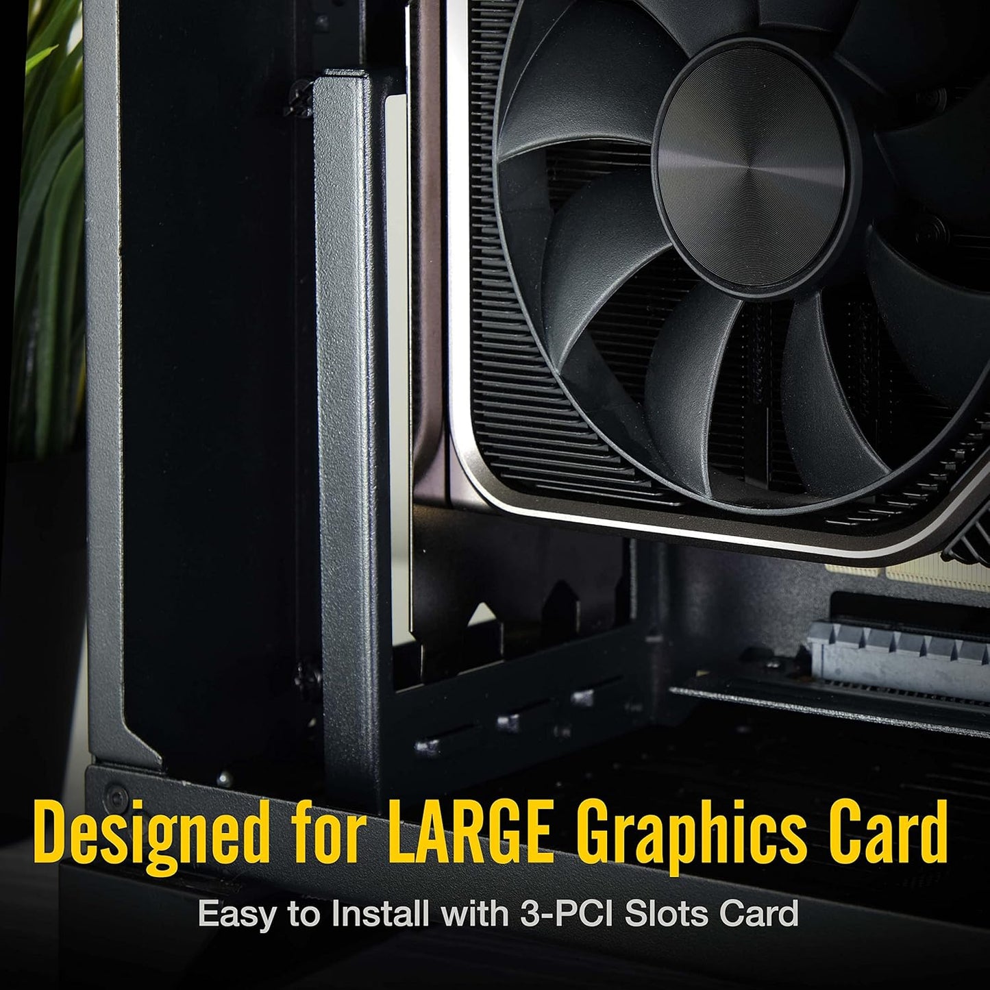 Mbajtëse Vertikale për GPU EZDIY-FAB me Kabllo PCIe 4.0 (17 cm, 90°) + Ndriçim ARGB LED, e Zezë