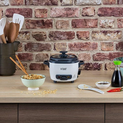 Russell Hobbs Tenxhere Mini për Oriz, ideal edhe për perime/peshk, përfshin lugë dhe matës uji, me Enë të Brendshme Jo-Ngjitëse dhe Funksion Mbajtjeje në Ngrohtësi