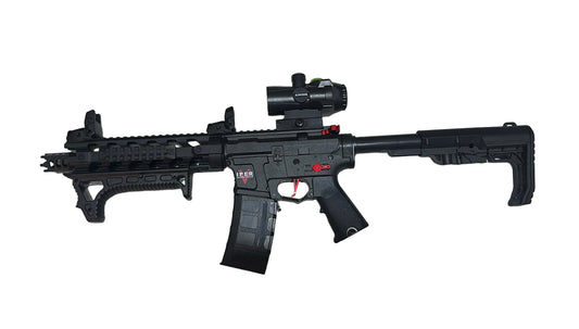 Viper Armë Loder me plumba xheli madhesia 1:1 me origjinalen, gjuajtje full automatike me bateri, semi automatike me ngarkim manual,distance e larte gjuajtje, zmadhues shenje me unaze zmadhimi.