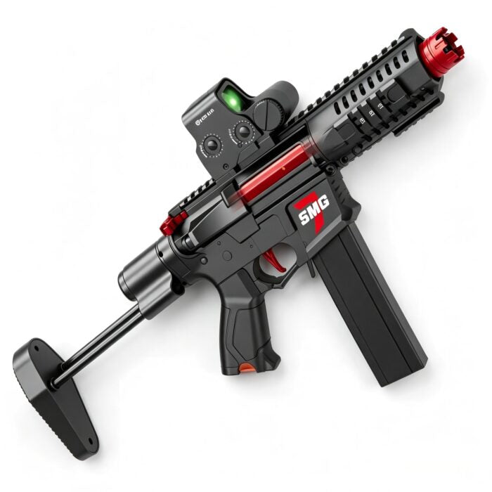 Automatikë me plumba geli Crystal Bullet Launcher, me laser dhe bateri per gjuajtje full automatike.