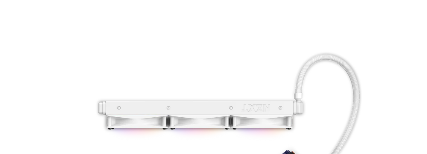 NZXT Kraken 360 RGB – Ftohës Lëngu AIO për CPU 360mm – Ekran LCD Katërkëndësh 1.54” të Personalizueshëm për Imazhe dhe Matjet e Performancës – Pompe me Performancë të Lartë – 3 Ventilatorë F120 RGB Core – Ngjyrë e Bardhë.