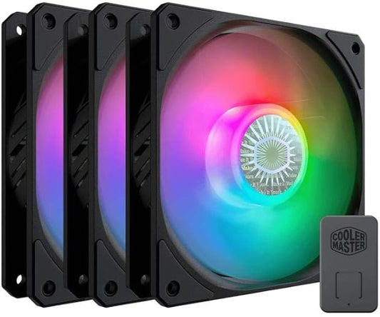 Cooler Master SickleFlow 120 ARGB – Ventilator 120mm për Kutinë – Paketë me Tre Copë.